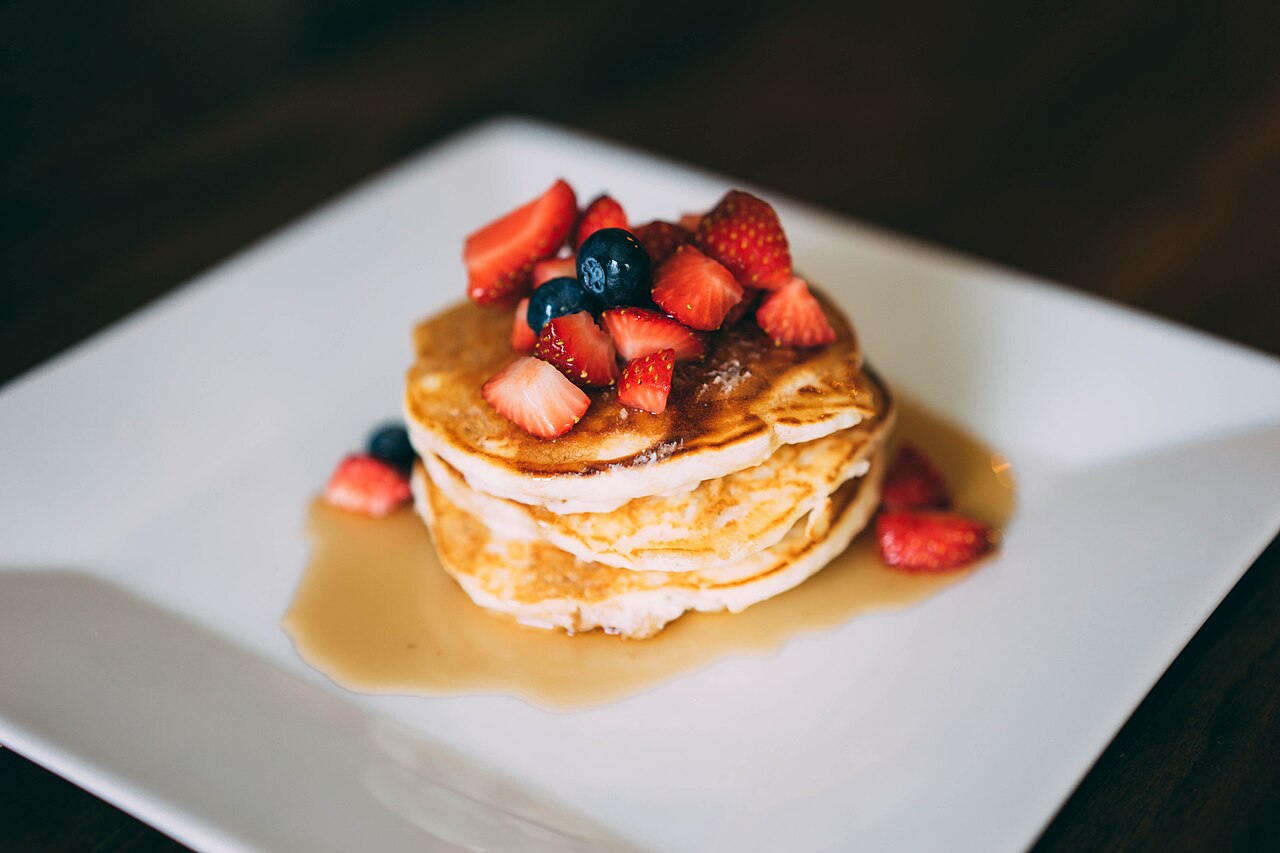 Fluffy Sunday Pancakes, ready to serve