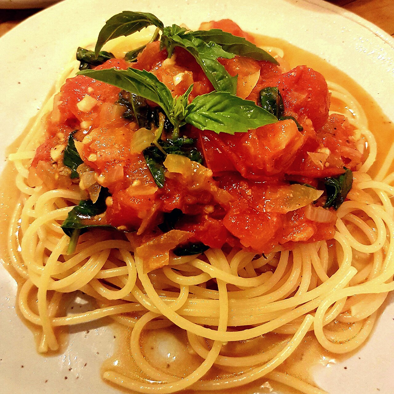 Little Garden Tomato Pasta, ready to serve